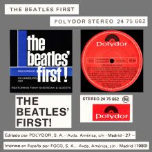 THE BEATLES DISCOGRAPHY SPAIN 1980 00 00 THE BEATLES' FIRST ! - POLYDOR 24 75 662 - pic 5