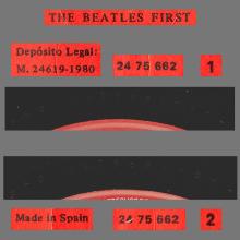THE BEATLES DISCOGRAPHY SPAIN 1980 00 00 THE BEATLES' FIRST ! - POLYDOR 24 75 662 - pic 6