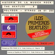 THE BEATLES DISCOGRAPHY SPAIN 1981 00 00 HISTORIA DE LA MUSICA ROCK 6 THE BEATLES -  POLYDOR 28 61 294 - pic 5