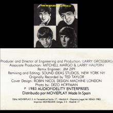 THE BEATLES DISCOGRAPHY SPAIN 1983 00 00 THE BEATLES EARLY YEARS (3) - MOVIEPLAY 14.2350 ⁄ 1 - pic 9