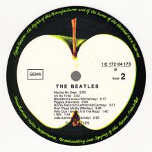 THE BEATLES DISCOGRAPHY SWEDEN - GERMANY 1979 00 00 THE BEATLES (WHITE ALBUM)  - 1C 172-04173⁄4 - White vinyl  - pic 10
