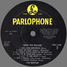 THE BEATLES DISCOGRAPHY SWEDEN 1963 11 22 WITH THE BEATLES - PMC 1206 - pic 1