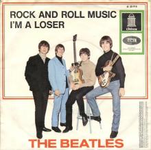 THE BEATLES DISCOGRAPHY SWITZERLAND - ODEON - O 22 915 - ROCK AND ROLL MUSIC ⁄ I'M A LOSER - GREEN LABEL - pic 2