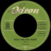 THE BEATLES DISCOGRAPHY SWITZERLAND - ODEON - O 22 915 - ROCK AND ROLL MUSIC ⁄ I'M A LOSER - GREEN LABEL - pic 1