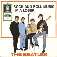 THE BEATLES DISCOGRAPHY SWITZERLAND - ODEON - O 22 915 - ROCK AND ROLL MUSIC ⁄ I'M A LOSER - ORANGE LABEL - pic 1