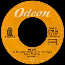 THE BEATLES DISCOGRAPHY SWITZERLAND - ODEON - O 23 023 - HELP ⁄ I'M DOWN - ORANGE LABEL - pic 1
