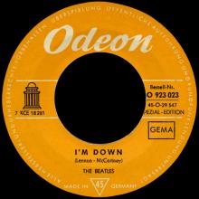 THE BEATLES DISCOGRAPHY SWITZERLAND - ODEON - O 23 023 - HELP ⁄ I'M DOWN - ORANGE LABEL - pic 5