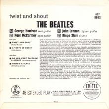 THE BEATLES DISCOGRAPHY UK - 1963 07 12 - TWIST AND SHOUT - GEP 8882 - H - PARLOPHONE - pic 5