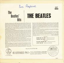 THE BEATLES DISCOGRAPHY UK - 1963 09 06 - THE BEATLES' HITS - GEP 8880 - C - PARLOPHONE  - pic 5