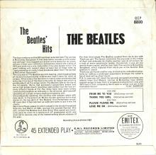 THE BEATLES DISCOGRAPHY UK - 1963 09 06 - THE BEATLES' HITS - GEP 8880 - F - GRAMOPHONE - pic 5