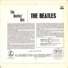 THE BEATLES DISCOGRAPHY UK - 1963 09 06 - THE BEATLES' HITS - GEP 8880 - K - EMI RECORDS - pic 5