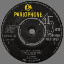 THE BEATLES DISCOGRAPHY UK - 1963 11 01 - THE BEATLES (No.1) - GEP 8883 - B - PARLOPHONE - pic 1