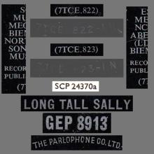 THE BEATLES DISCOGRAPHY UK - 1964 06 19 - LONG TALL SALLY - GEP 8913 - a b - PARLOPHONE GRAMOPHONE - pic 7