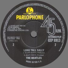 THE BEATLES DISCOGRAPHY UK - 1964 06 19 - LONG TALL SALLY - GEP 8913 - m - PARLOPHONE - 6 02537 99505 9 - RECORD STORE DAY - pic 1