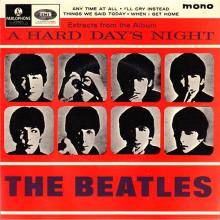 THE BEATLES DISCOGRAPHY UK - 1964 12 00 - EXTRACTS FROM THE ALBUM A HARD DAY'S NIGHT - GEP 8924 - k - EMI RECORDS - pic 1