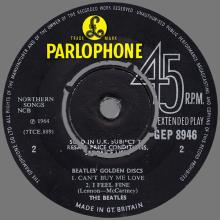 THE BEATLES DISCOGRAPHY UK - 1965 12 06 - THE BEATLES' GOLDEN DISCS (MILLION SELLERS) - GEP 8946 - a k - GRAMOPHONE  EMI RECORDS - pic 7