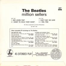 THE BEATLES DISCOGRAPHY UK - 1965 12 06 - THE BEATLES' GOLDEN DISCS (MILLION SELLERS) - GEP 8946 - a k - GRAMOPHONE  EMI RECORDS - pic 1