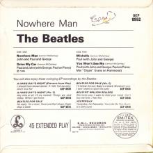 THE BEATLES DISCOGRAPHY UK - 1966 07 08 - NOWHERE MAN - GEP 8952 - a c - GRAMOPHONE -1 - pic 1