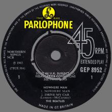 THE BEATLES DISCOGRAPHY UK - 1966 07 08 - NOWHERE MAN - GEP 8952 - a c - GRAMOPHONE -1 - pic 5