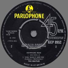 THE BEATLES DISCOGRAPHY UK - 1966 07 08 - NOWHERE MAN - GEP 8952 - a c - GRAMOPHONE -1 - pic 7