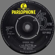 THE BEATLES DISCOGRAPHY UK - 1966 07 08 - NOWHERE MAN - GEP 8952 - a c - GRAMOPHONE -1 - pic 8