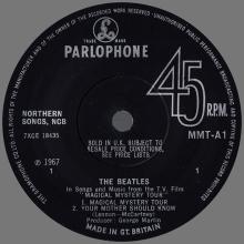 THE BEATLES DISCOGRAPHY UK - 1967 12 08 - MAGICAL MYSTERY TOUR - MMT-1 MONO - b - SOLID CENTER  - pic 5