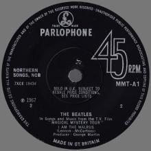 THE BEATLES DISCOGRAPHY UK - 1967 12 08 - MAGICAL MYSTERY TOUR - MMT-1 MONO - b - SOLID CENTER  - pic 6