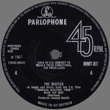 THE BEATLES DISCOGRAPHY UK - 1967 12 08 - MAGICAL MYSTERY TOUR - MMT-1 MONO - b - SOLID CENTER  - pic 8