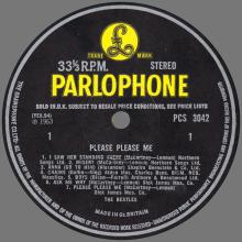 THE BEATLES DISCOGRAPHY UK 1963 04 26 PLEASE PLEASE ME - PCS 3042 - F - YELLOW LABEL - pic 3