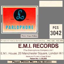 THE BEATLES DISCOGRAPHY UK 1963 04 26 PLEASE PLEASE ME - PCS 3042 - H - ONE EMI LOGO LABEL - pic 6