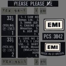 THE BEATLES DISCOGRAPHY UK 1963 04 26 PLEASE PLEASE ME - PCS 3042 - I - B - TWO EMI LOGO LABEL - pic 5