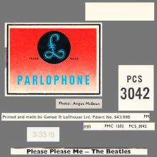 THE BEATLES DISCOGRAPHY UK 1963 04 26 PLEASE PLEASE ME - PCS 3042 - I - B - TWO EMI LOGO LABEL - pic 6