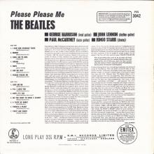 THE BEATLES DISCOGRAPHY UK 1963 04 26 PLEASE PLEASE ME - PCS 3042 - J - TWO WHITE EMI LOGO LABEL - pic 1
