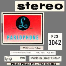 THE BEATLES DISCOGRAPHY UK 1963 04 26 PLEASE PLEASE ME - PCS 3042 - J - TWO WHITE EMI LOGO LABEL - pic 6