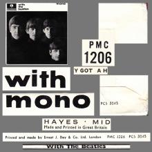 THE BEATLES DISCOGRAPHY UK 1963 11 22 WITH THE BEATLES - MONO PMC 1206 - B 1 - YELLOW LABEL - pic 6