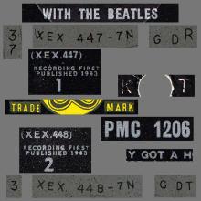 THE BEATLES DISCOGRAPHY UK 1963 11 22 WITH THE BEATLES - MONO PMC 1206 - B 2 - YELLOW LABEL - pic 5