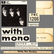 THE BEATLES DISCOGRAPHY UK 1963 11 22 WITH THE BEATLES - MONO PMC 1206 - B 2 - YELLOW LABEL - pic 6