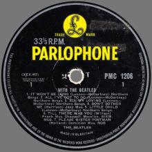 THE BEATLES DISCOGRAPHY UK 1963 11 22 WITH THE BEATLES - MONO PMC 1206 - C - YELLOW LABEL - pic 3