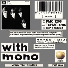 THE BEATLES DISCOGRAPHY UK 1963 11 22 WITH THE BEATLES - MONO PMC 1206 - D - TWO EMI LOGO LABEL - BARCODED - 0 077774 643610 - pic 6