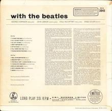 THE BEATLES DISCOGRAPHY UK 1963 11 22 WITH THE BEATLES - STEREO PCS 3045 - A 1 - YELLOW LABEL  - pic 2