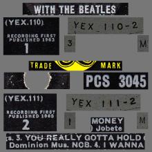 THE BEATLES DISCOGRAPHY UK 1963 11 22 WITH THE BEATLES - STEREO PCS 3045 - A 2 -  YELLOW LABEL - pic 5