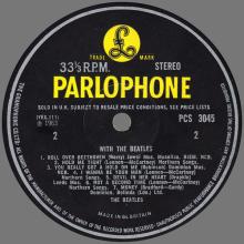 THE BEATLES DISCOGRAPHY UK 1963 11 22 WITH THE BEATLES - STEREO PCS 3045 - C - YELLOW LABEL - pic 4