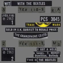THE BEATLES DISCOGRAPHY UK 1963 11 22 WITH THE BEATLES - STEREO PCS 3045 - C - YELLOW LABEL - pic 5