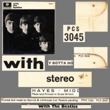 THE BEATLES DISCOGRAPHY UK 1963 11 22 WITH THE BEATLES - STEREO PCS 3045 - C - YELLOW LABEL - pic 6