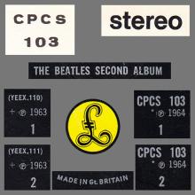 THE BEATLES DISCOGRAPHY UK 1964 04 10 THE BEATLES' SECOND ALBUM - CPCS 103 - Export 1965 - pic 5