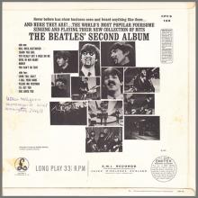 THE BEATLES DISCOGRAPHY UK 1964 04 10 THE BEATLES' SECOND ALBUM - CPCS 103 - Export 1969 - pic 2