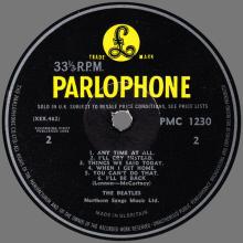 THE BEATLES DISCOGRAPHY UK 1964 07 10 - A HARD DAY'S NIGHT - MONO PMC 1230 - A - YELLOW LABEL - pic 4