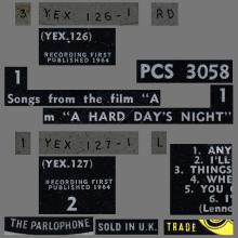 THE BEATLES DISCOGRAPHY UK 1964 07 10 - A HARD DAY'S NIGHT - PCS 3058 - A - YELLOW LABEL - pic 5