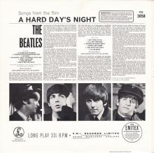 THE BEATLES DISCOGRAPHY UK 1964 07 10 - A HARD DAY'S NIGHT - PCS 3058 - G - TWO WHITE EMI LOGO LABEL - BC 13 - pic 2