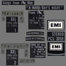 THE BEATLES DISCOGRAPHY UK 1964 07 10 - A HARD DAY'S NIGHT - PCS 3058 - G - TWO WHITE EMI LOGO LABEL - BC 13 - pic 5